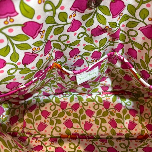 💗Vera Bradley Floral Shoulder Bag Purse Tote Hobo - Picture 7 of 12